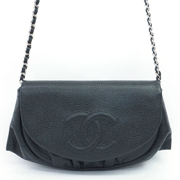 Chanel Handbags - Chanel Chain Shoulder Bag Half Moon CC Wallet Coco Mark